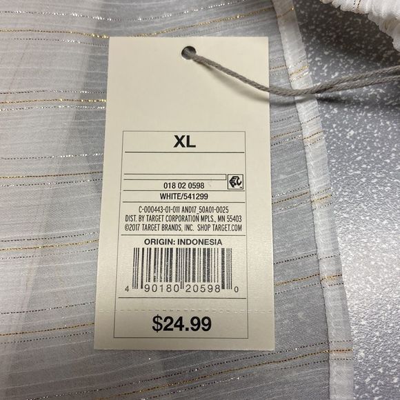 A New Day White and Gold Top NWT - Picture 7 of 7